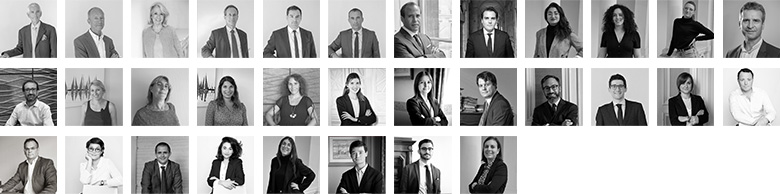 Photos de l'ensemble des avocats des sociétés Elige présentent en Nouvelle-Aquitaine.