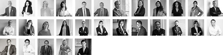 Photos de l'ensemble des avocats des sociétés Elige présentent en Nouvelle-Aquitaine.